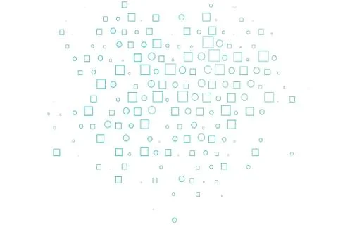 Light Blue, Green vector background with circles, rectangles. 스톡 일러스트