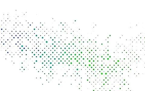 Light Blue, Green vector background with bubbles. 스톡 일러스트