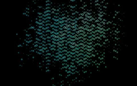 Light Blue, Green vector background with bubbles. 스톡 일러스트