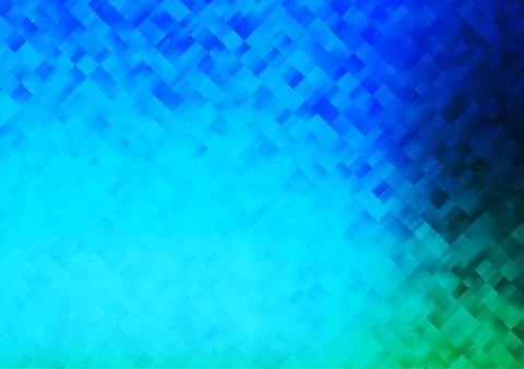 Light Blue, Green vector background with rectangles. Stock Illustration