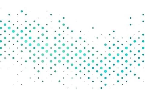 Light Blue, Green vector background with bubbles. Stock Illustration