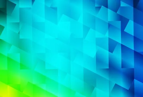 Light Blue, Green vector background with rectangles. Stock Illustration