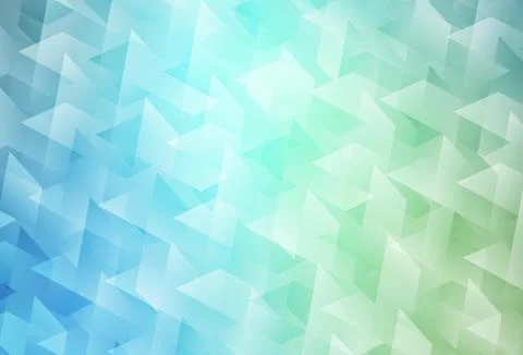 Light Blue, Green vector background in polygonal style. Stock Illustration