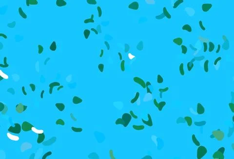 Light Blue, Green vector background with abstract forms. Stock Illustration