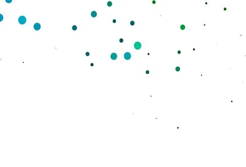 Light Blue, Green vector background with bubbles. Stock Illustration