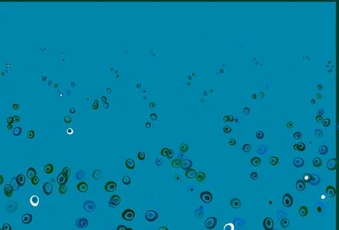 Light Blue, Green vector background with bubbles. 스톡 일러스트