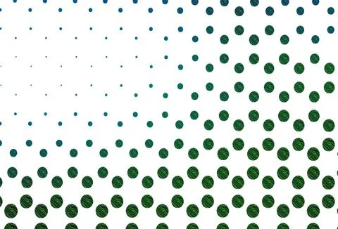 Light blue, green vector background with bubbles. Stock Illustration