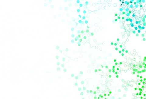 Light Blue, Green vector background with forms of artificial intelligence. 库存插图