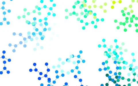 Light Blue, Green vector background with forms of artificial intelligence. Illustrazione stock