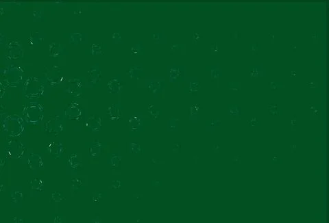 Light blue, green vector background with bubbles. Illustrazione stock