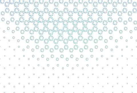 Light blue, green vector background with bubbles. Stock Illustration