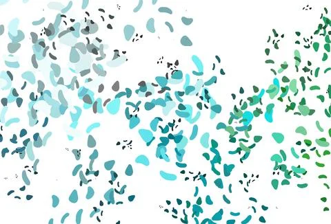 Light Blue, Green vector background with abstract forms. Stock-Illustration