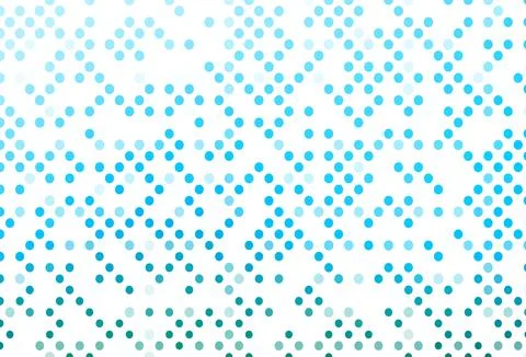 Light Blue, Green vector background with bubbles. Stock Illustration