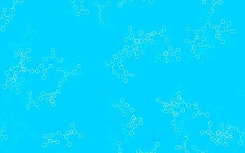 Light Blue, Green vector background with forms of artificial intelligence. Stock Illustration