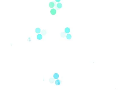 Light Blue, Green vector background with bubbles. Stock Illustration