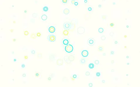 Light Blue, Green vector background with bubbles. Stockillustratie