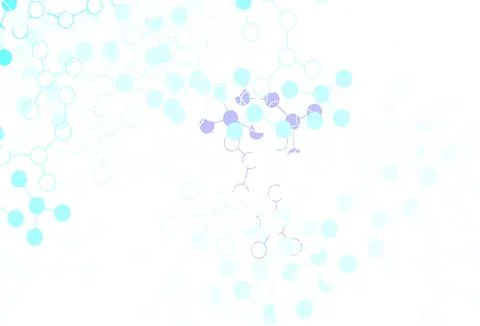 Light Blue, Green vector background with forms of artificial intelligence. Stock Illustration