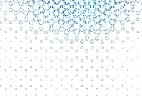 Light blue, green vector background with bubbles. Stock Illustration