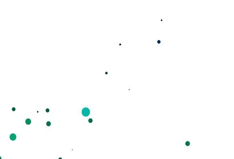 Light Blue, Green vector background with bubbles. Stock Illustration