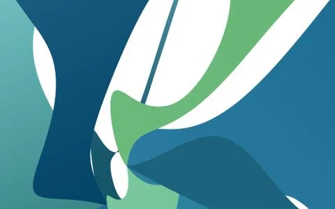 Light Blue, Green vector blurred pattern. Stock Illustration