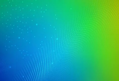 Light Blue, Green vector Blurred bubbles on abstract background with colorful Stock Illustration
