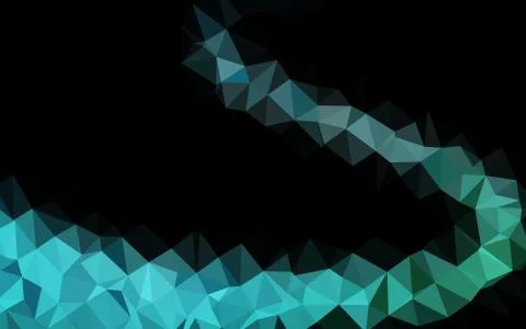 Light Blue, Green vector blurry triangle pattern. Illustrazione stock