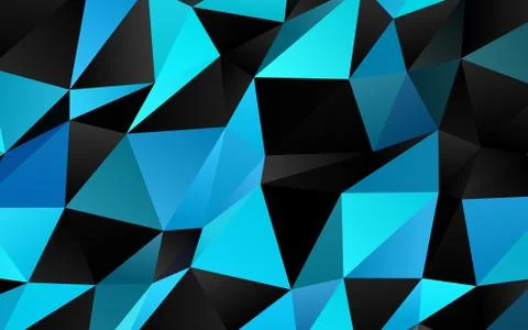 Light Blue, Green vector blurry triangle pattern. Stock Illustration