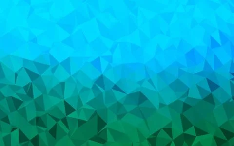 Light Blue, Green vector blurry triangle template. イラスト素材