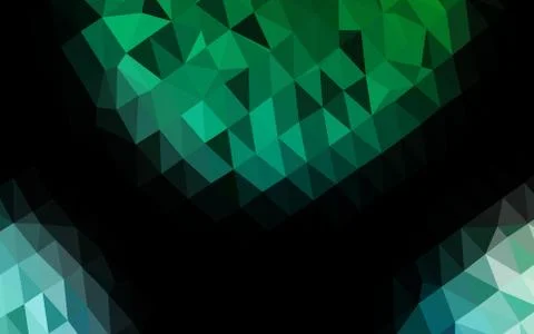 Light Blue, Green vector blurry triangle pattern. Illustrazione stock