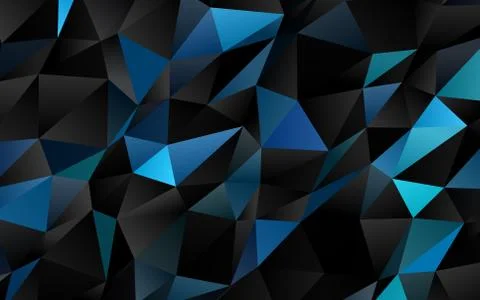 Light Blue, Green vector blurry triangle pattern. Illustrazione stock