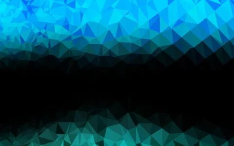 Light Blue, Green vector blurry triangle pattern. Illustrazione stock