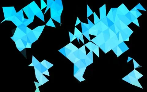 Light Blue, Green vector blurry triangle template. イラスト素材