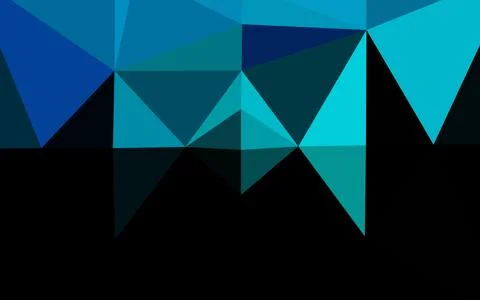 Light Blue, Green vector blurry triangle pattern. Stock Illustration