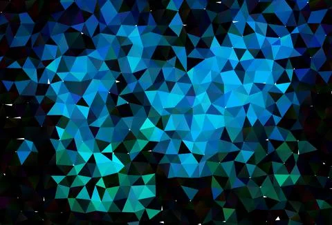 Light Blue, Green vector blurry triangle pattern. Illustrazione stock