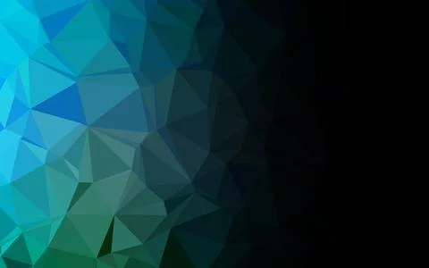 Light Blue, Green vector blurry triangle template. イラスト素材