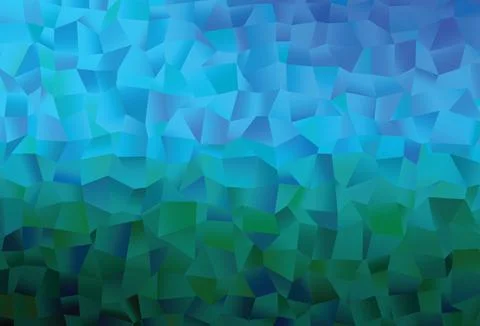 Light Blue, Green vector cover with polygonal style. Illustrazione stock