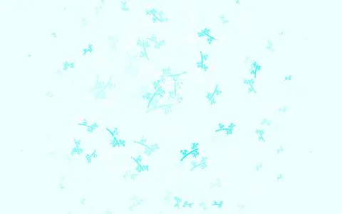 Light Blue, Green vector doodle pattern with branches. Stock Illustration