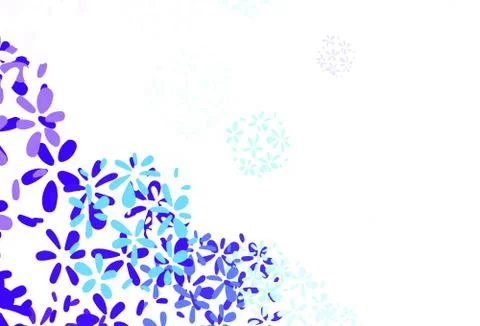 Light Blue, Green vector elegant pattern with leaves. Illustrazione stock