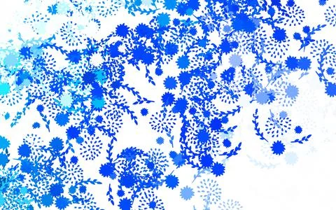 Light Blue, Green vector elegant pattern with flowers Illustrazione stock