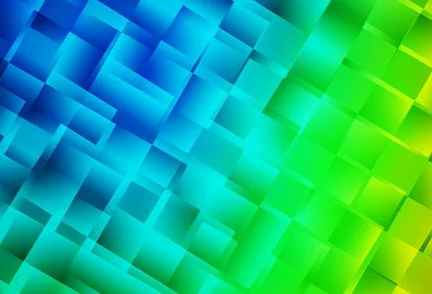 Light Blue, Green vector gradient triangles pattern. Stock Illustration