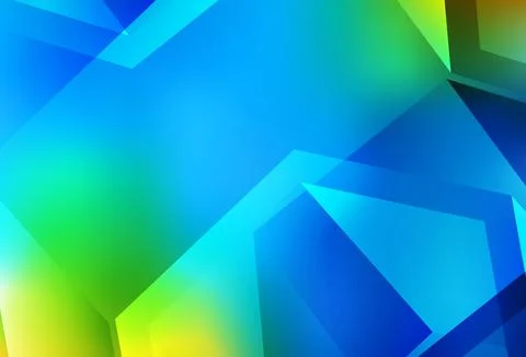 Light Blue, Green vector gradient triangles pattern. 库存插图