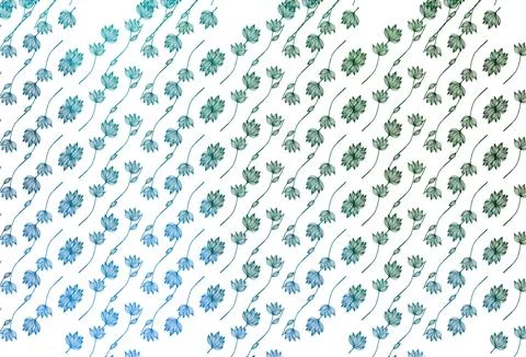 Light Blue, Green vector hand painted template. Stock Illustration