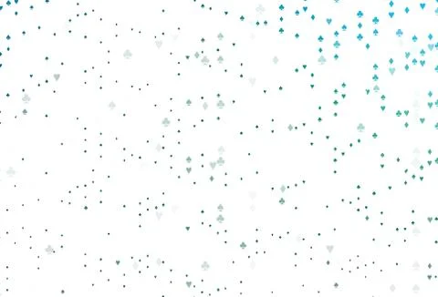 Light Blue, Green vector layout with elements of cards. 库存插图