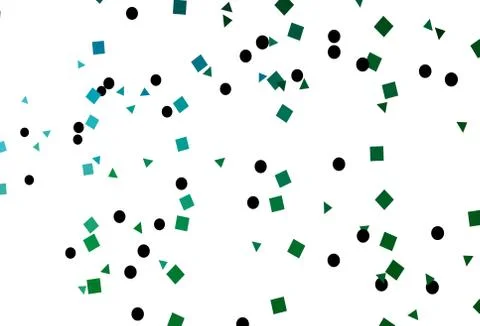 Light Blue, Green vector layout with circles, lines, rectangles. Illustrazione stock