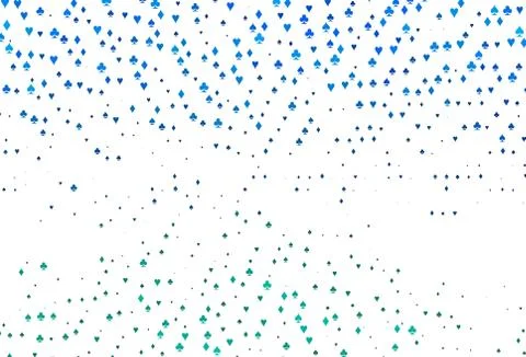 Light Blue, Green vector layout with elements of cards. Ilustración de archivo