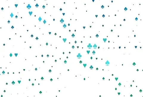 Light Blue, Green vector layout with elements of cards. 库存插图