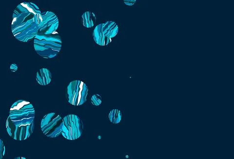 Light blue, green vector layout with circle shapes. Illustrazione stock