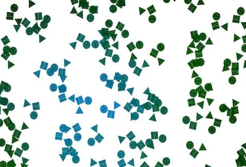 Light Blue, Green vector layout with circles, lines, rectangles. 스톡 일러스트