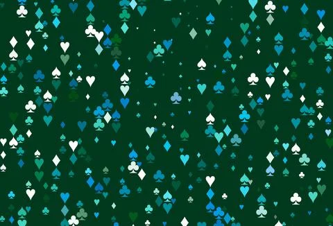 Light Blue, Green vector layout with elements of cards. Stock Illustration