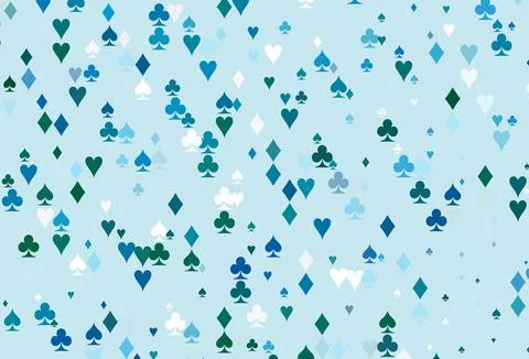 Light Blue, Green vector layout with elements of cards. Illustrazione stock